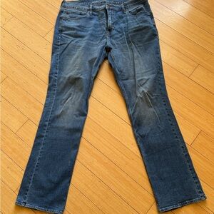 Old Navy boot-cut jeans in a medium wash.